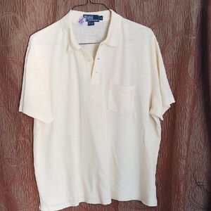 Men's Polo Shirt in Off-White